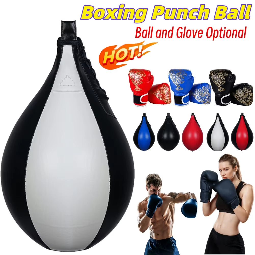 Boxing Speed Ball Hanging Punching Bag PU Leather Boxing Reflex Ball Stress Relief Boxing Striking Bag Boxing Equipment - Next Level