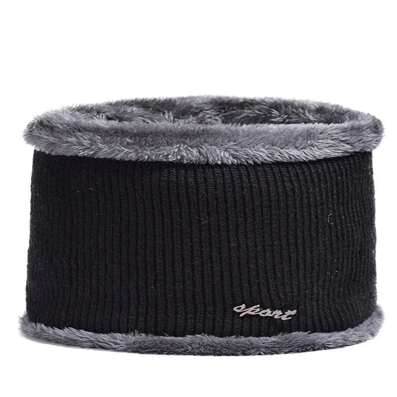 New Winter Men'S Hat – Outdoor Ear Protection Warm Knitted Cap with Windproof Visor, Thick Bicycle Scarf Cap for Men - Next Level